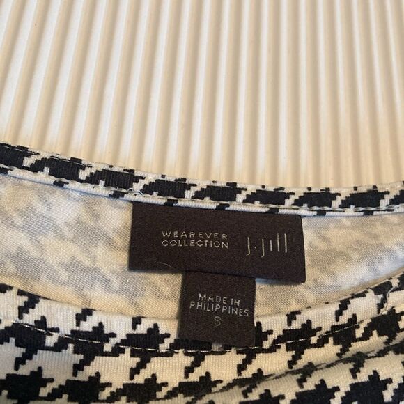 J.Jill Wearever Collection Houndstooth Tunic Long Sleeve Dress Small - Picture 5 of 5